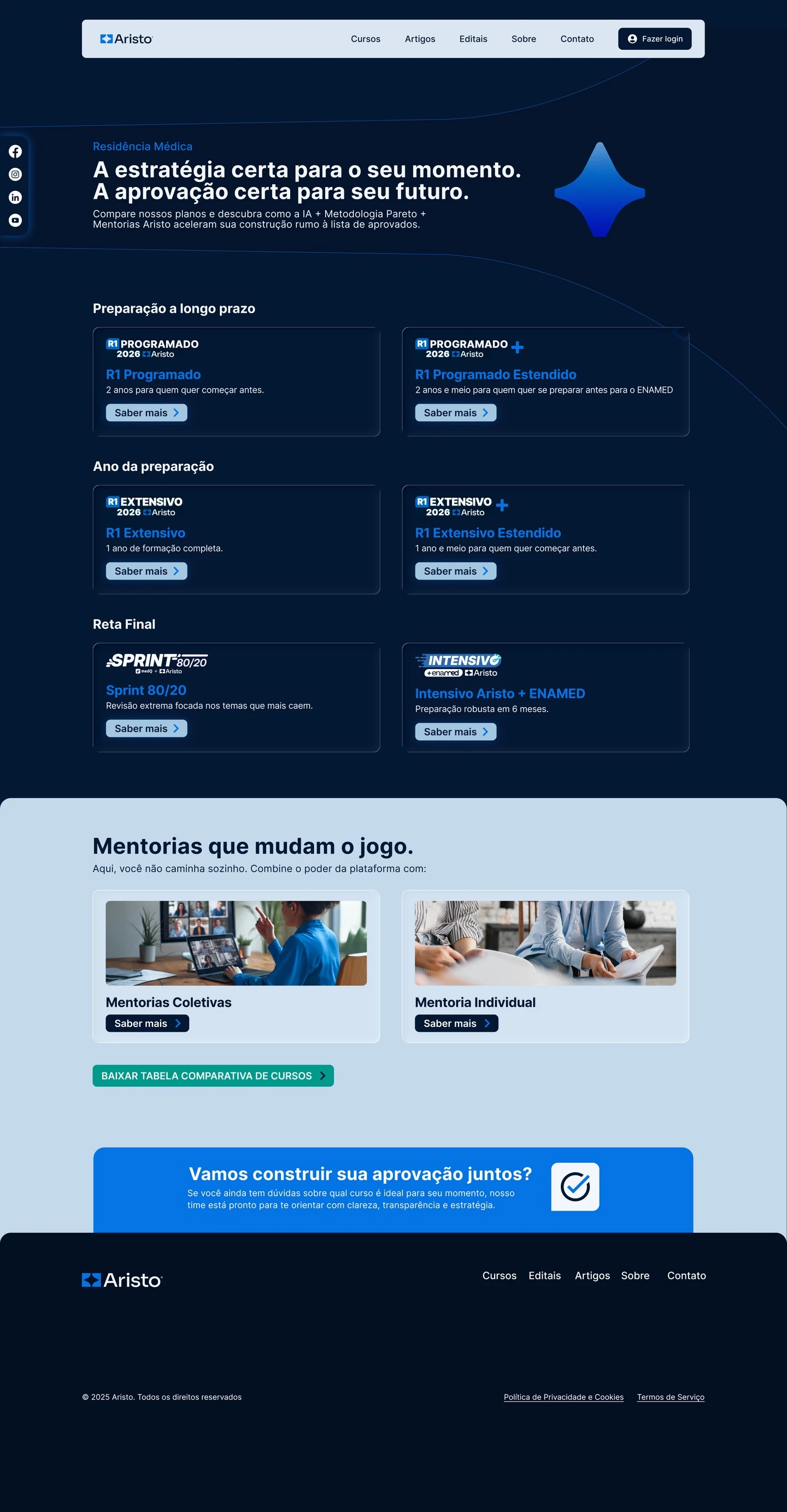 Aristo — Cursos