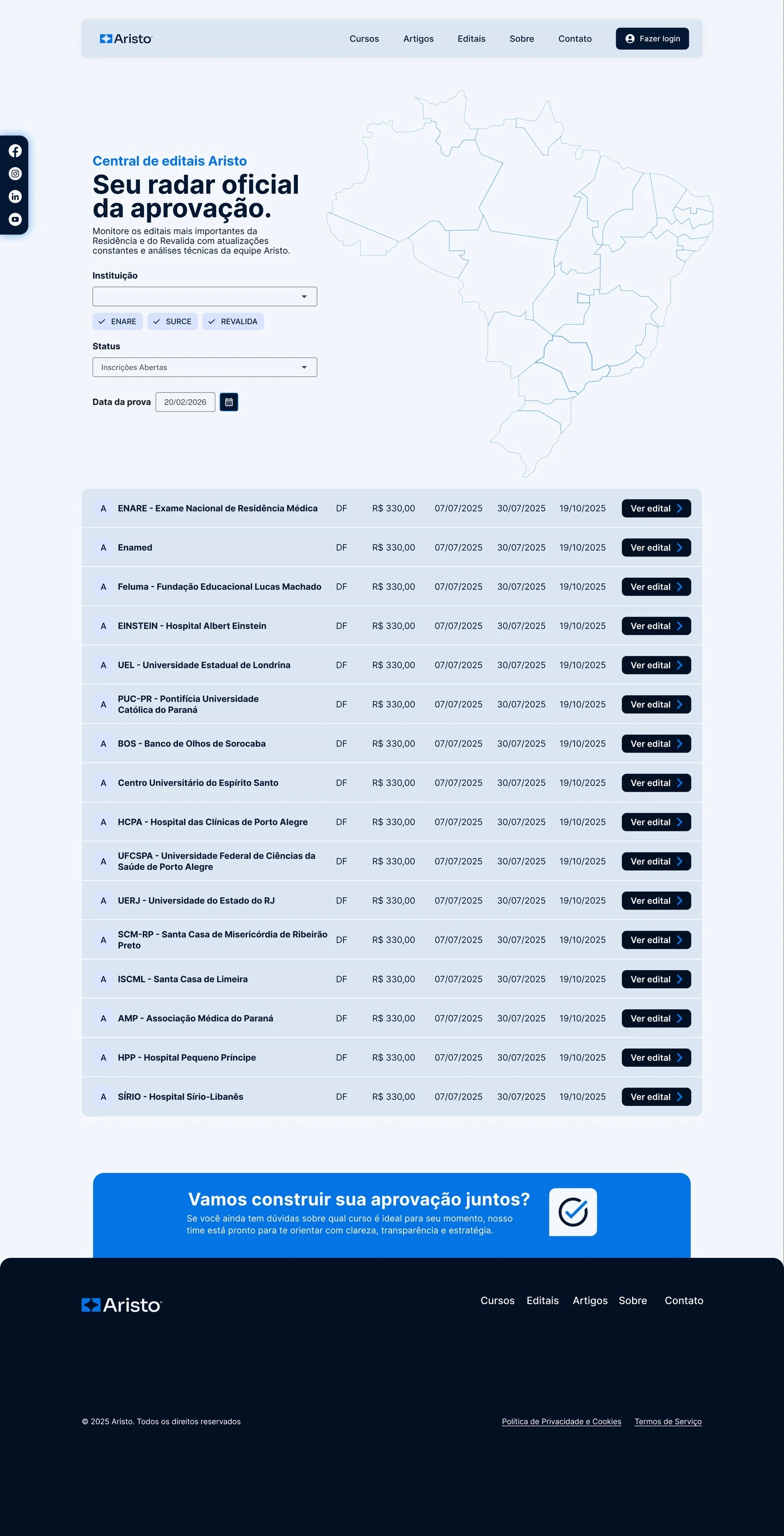 Aristo — Editais