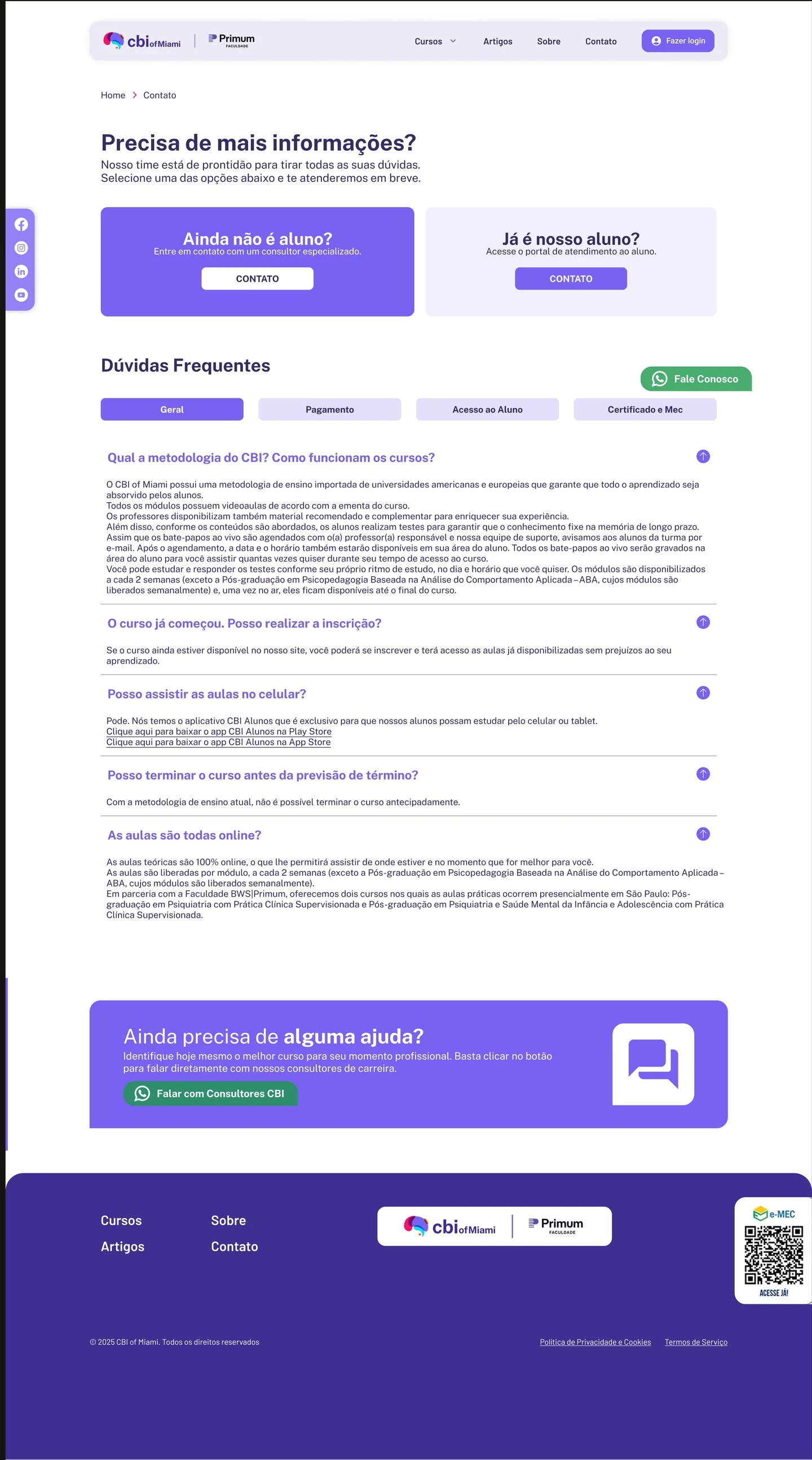 CBI — Contato