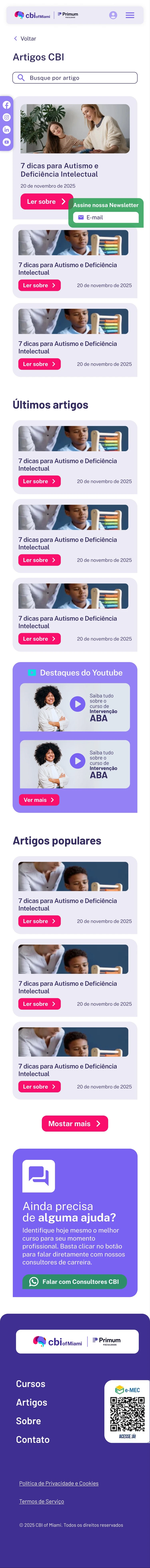CBI — Artigos CBI
