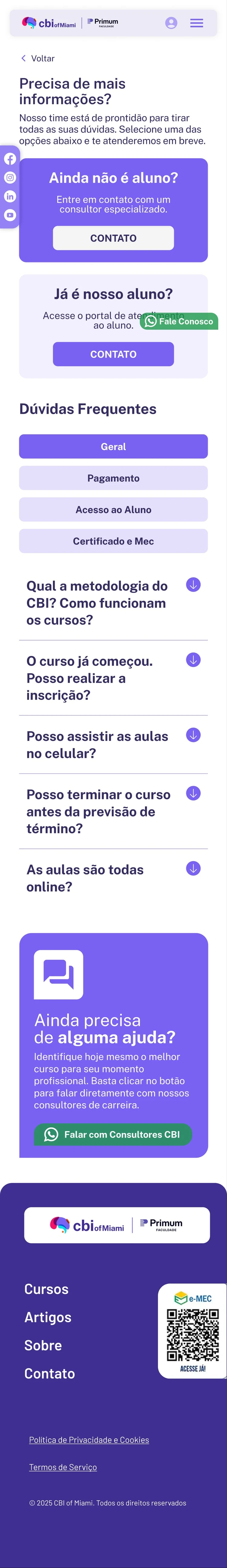 CBI — Contato